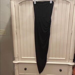 Norma Kamali Black Asymmetrical Skirt